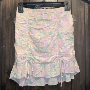 floral skirt